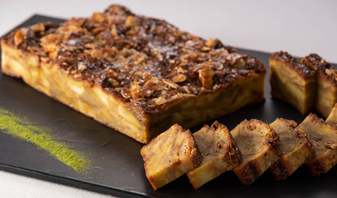 抹茶とFANCLケールのパンプディングの画像